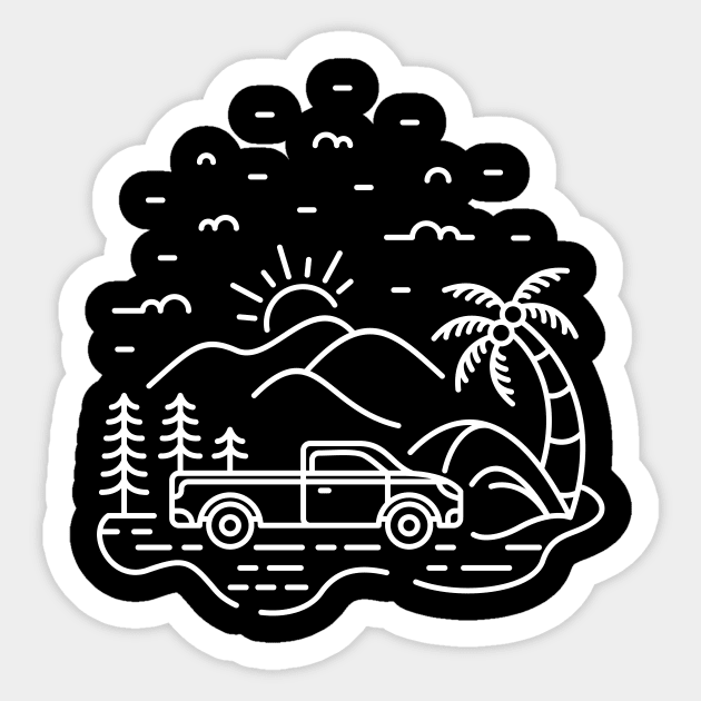 My Truck My Adventure 2 Sticker by VEKTORKITA